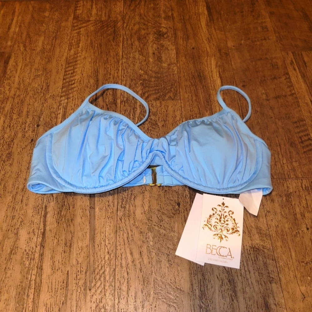 BECCA Light Blue Bikini Top
